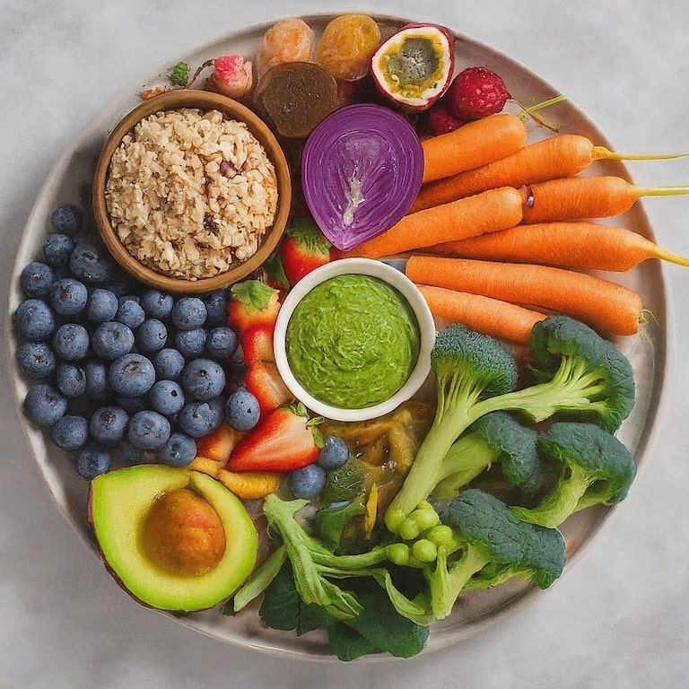 Healthy meal plate